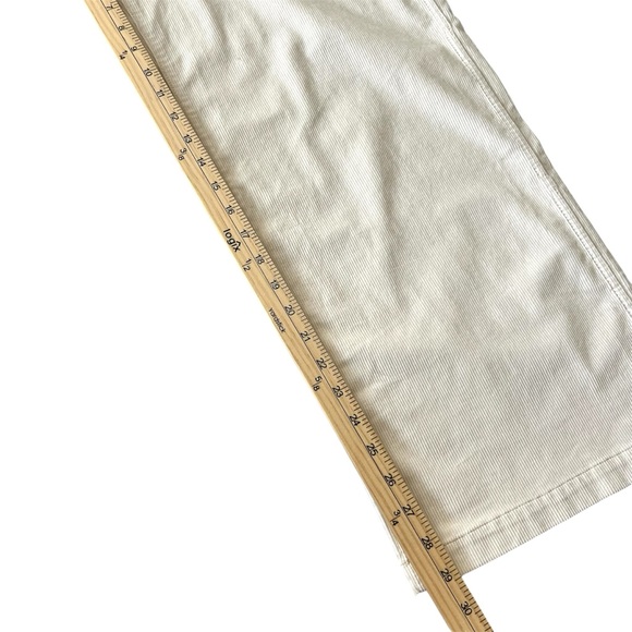 Madewell Emmett 2.0 Corduroy Wide Leg Pants High Rise Cream 32 NWT - Picture 16 of 16